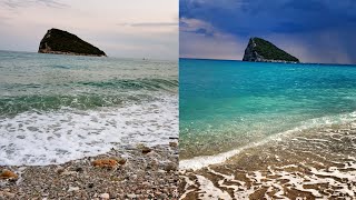Antalya Topçam'dan muhteşem manzaralar - Havadaki değişimi ve denizin rengini ta