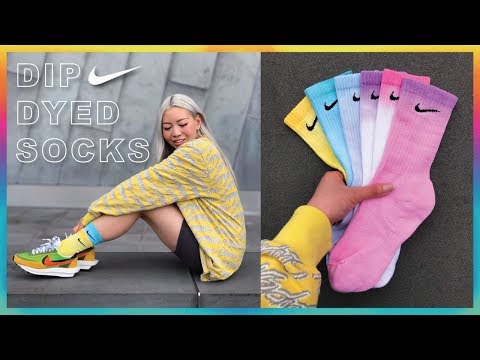 How To Dip Dye Socks | OmbrÃ© Nike Socks - YouTube