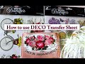How to use Deco Transfer Sheet
