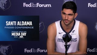 Santi Aldama Memphis Grizzlies 2025 Media Day