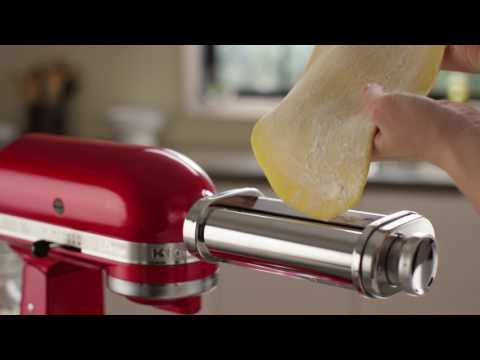 VIDEO : how to: use the 3-piece pasta roller and cutter set | kitchenaid - get started with yourget started with yourkitchenaid® 3-pieceget started with yourget started with yourkitchenaid® 3-piecepasta roller& cutter set. learn how to mi ...