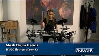 Simmons SD550 Electronic Drum Kit with Mesh Heads