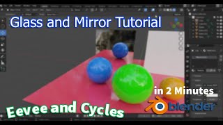 How to make Glass and Mirror in Blender (Glass and Glossy Tutorial in Blender)