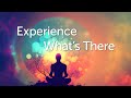 Experience What's There