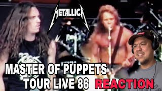 Metallica Master Of Puppets Tour Battery Live With Cliff Burton 1986 Reaction #Metallica
