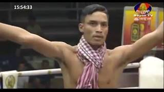 ចាន់ ប៊ុនហឿនធ្វើអោយខូចជើងត្រឹមទឹកទី២,Chan Bunhouen Vs HaChhlam(Thai), Bayon kun khmer 12/ 01/2019