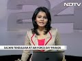 Group Captain Sachin Tendulkar attends Air Force Day Parade