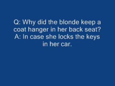 FUNNY blonde jokes 2011