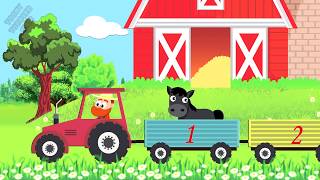 🚂The NumbersTrain🚂Funny Animals Cartoon🚂 Learning for Kids 🚂