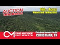 ONLINE AUCTION 10/12/21 - 160+/- Acres Selling Absolute in Christiana, TN