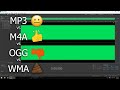 MP3 vs M4A vs OGG vs WMA (Ultimate Comparison)