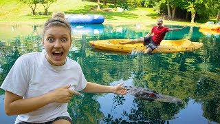 MONSTER IN POND PRANK ON STEPHEN SHARER!! MONSTER IN POND PRANK ON STEPHEN SHARER!!