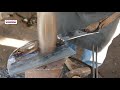 Making An Almazan Kitchen Knife By Blacksmith And His WifeCut Nails With It Watch To Support Her