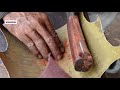 Making An Almazan Kitchen Knife By Blacksmith And His WifeCut Nails With It Watch To Support Her