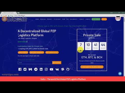 Dafzo ICO Decentralized Blockchain - The world first Global Peer to Peer Logistics Platform