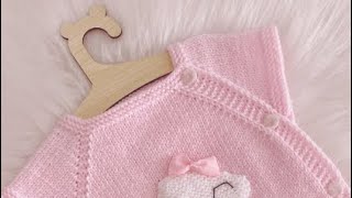 Bulutlu Kolay Bebek Yeleği Yapımı