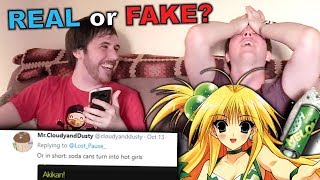 MY NON-OTAKU BROTHER TRIES TO GUESS IF AN ANIME IS REAL OR FAKE