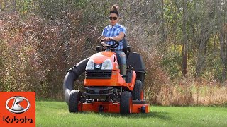 The New Kubota T series mower: Built Dependably. Ridden Comfortably. Designed for More.