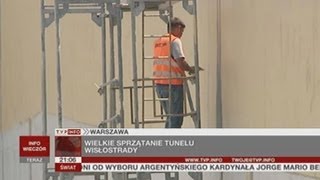 Wielkie Sprzątanie Tunelu Wisłostrady Tvp Info, 21.06.2013