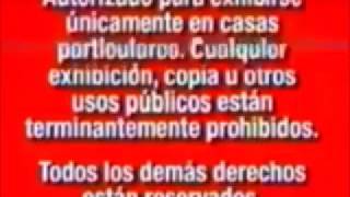 Bloody Red Disney Spanish FBI Warning Screens (Early 2000)