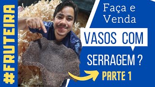 Diy - Como Fazer Vasos Para Plantas Com Serragem De Madeira