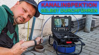 Hausanschluss Kanal Verstopft?  Kanalinspektion Selber Durchführen So Geht's 💡😮👍