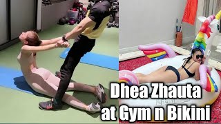 Dhea Zautha at gym n wearing bikini compilation