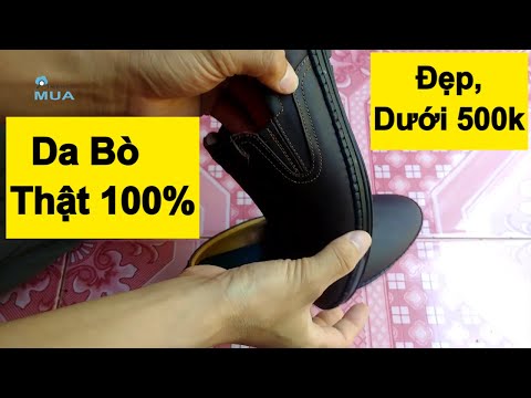 Giày Lười Nam Công Sở Da Bò Thật Cao Cấp Êm Chân Giá Rẻ Đẹp Màu Nâu Dưới 1 Triệu | Thích Là Mua