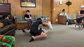 Davin And Carter Sock Wrestling