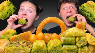 Asmr Baklava Turkish Delight Mukbang Eating 먹방 Tati Asmr