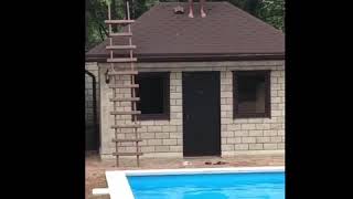 Pool Dive Fails | Jump fail from roof to pool man face plants concrete
