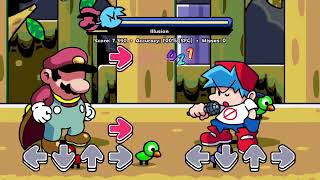 Fnf Sonic.exe Mario Mix Teaser Illusion V3 ? Funky Forest Mayhem