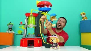 Çocuklar için yeni oyuncak - Paw Patrol merkezi! Oyuncak tanıtımı su