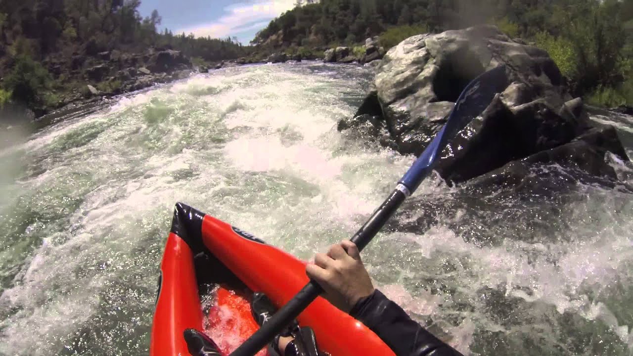 South Fork of The American River Inflatable Kayak Run - YouTube