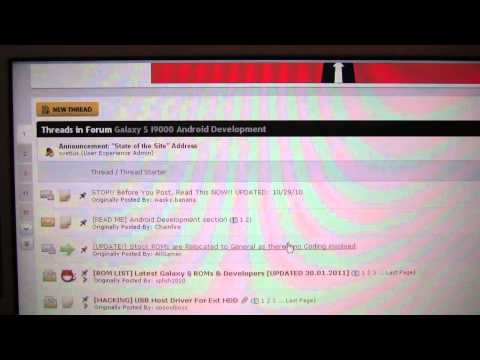 How to get ClockworkMod Recovery on Froyo Samsung Galaxy S
