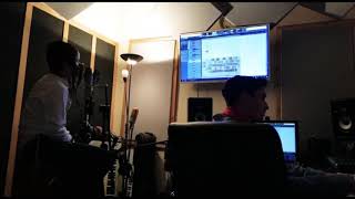 Yoeli dikman recording vocals for the upcoming shloime daskal album "hartzig 3"
