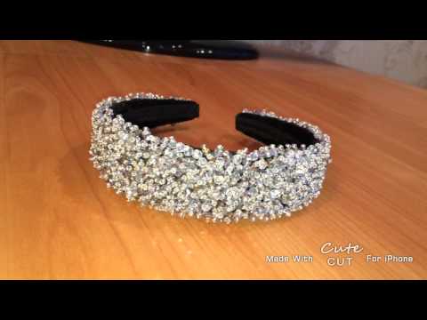 Ободок с камнями мастер класс Ободок с камнями мастер класс