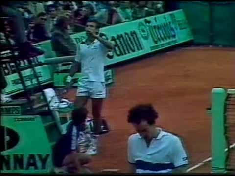 マッケンロー vs ビランデル - Semi 決勝戦（ファイナル）　 ローランギャロス 1985 - 08／11
