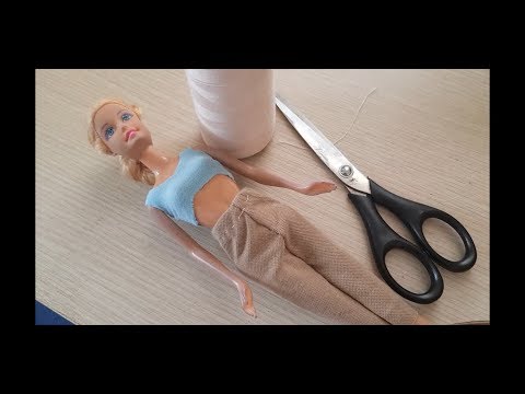 Hướng dẫn cách may quần cho búp bê Barbie đơn giản nhất