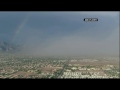 Raw: Dust Storm, Rainbow Over Phoenix