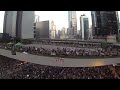 Drone Shows Thousands Filling Hong Kong Streets