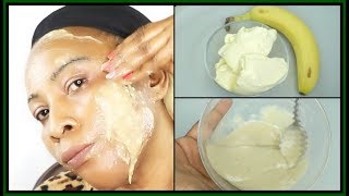 BANANA AND BUTTER FACE MASK FOR CLEAR GLOWING SPOTLESS SKIN |Khichi Beauty BANANA AND BUTTER FACE MASK FOR CLEAR GLOWING SPOTLESS SKIN |Khichi Beauty