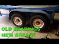 How to replace / grease wheel bearings on a trailer - detailed instructions