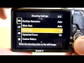 Sony DSC-HX9V menu main settings