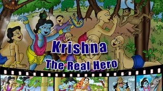 Little Krishna Illustrated Story - Krishna...The Real Hero