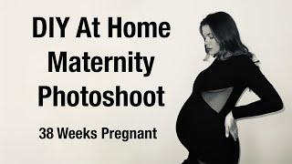 Diy At Home Maternity Photoshoot Using An Iphone & Instax Square Sq6 38 Weeks Pregnant