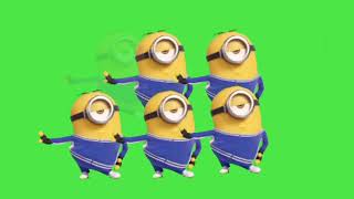 GREEN SCREEN MINIONS GROUP DANCE|LET'S TUBE |