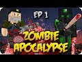 MUCHOS ZOMBIS!! - ZOMBIE APOCALYPSE - MAPA DE AVENTURAS C/ WILLYREX - PARTE 1 - MINECRAFT