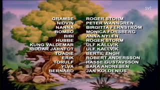 Disneys Adventures Of The Gummi Bears Swedish End Credits, 2023 Svt