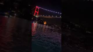 Lüks yat Snap gece İstanbul boğaz story